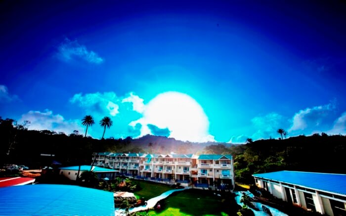 Beautiful morning view at Humming Bird Resort