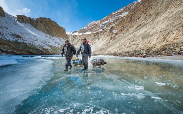 Zanskar River in Winter