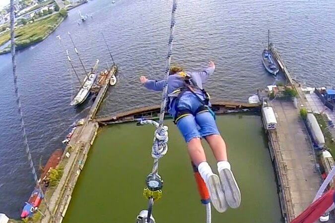 Go bungee jumping at the Faralda Crane Hotel