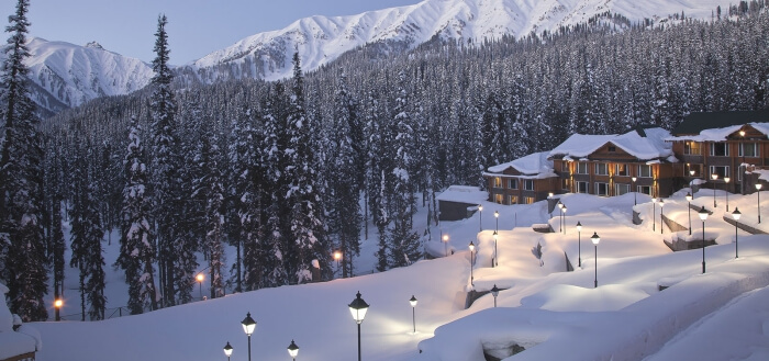 Khyber Gulmarg covered in snow