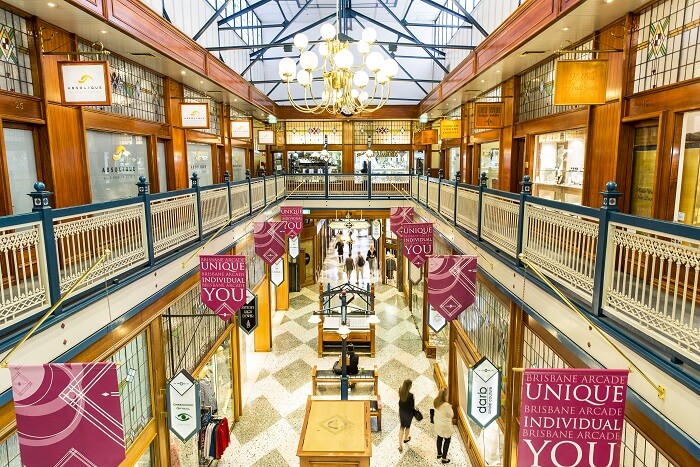 Shopping in Brisbane Arcade