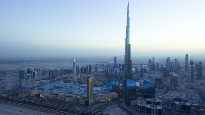 Burj Khalifa in twilight