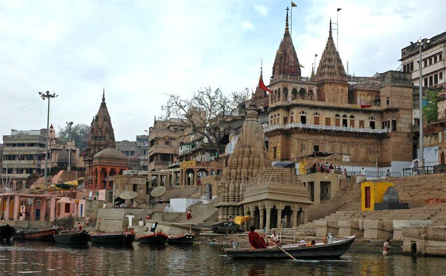 old temples by the side of a river