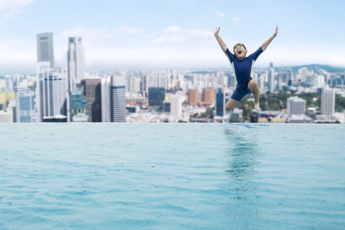 Infinity pool in Singapore