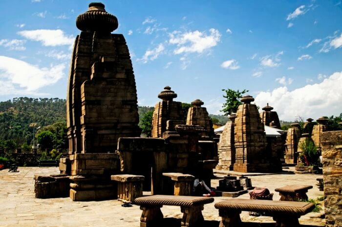 The beautiful view of Baijnath Temple in Kausani