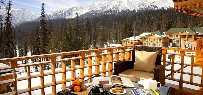 snow at The Khyber Himalayan Resort