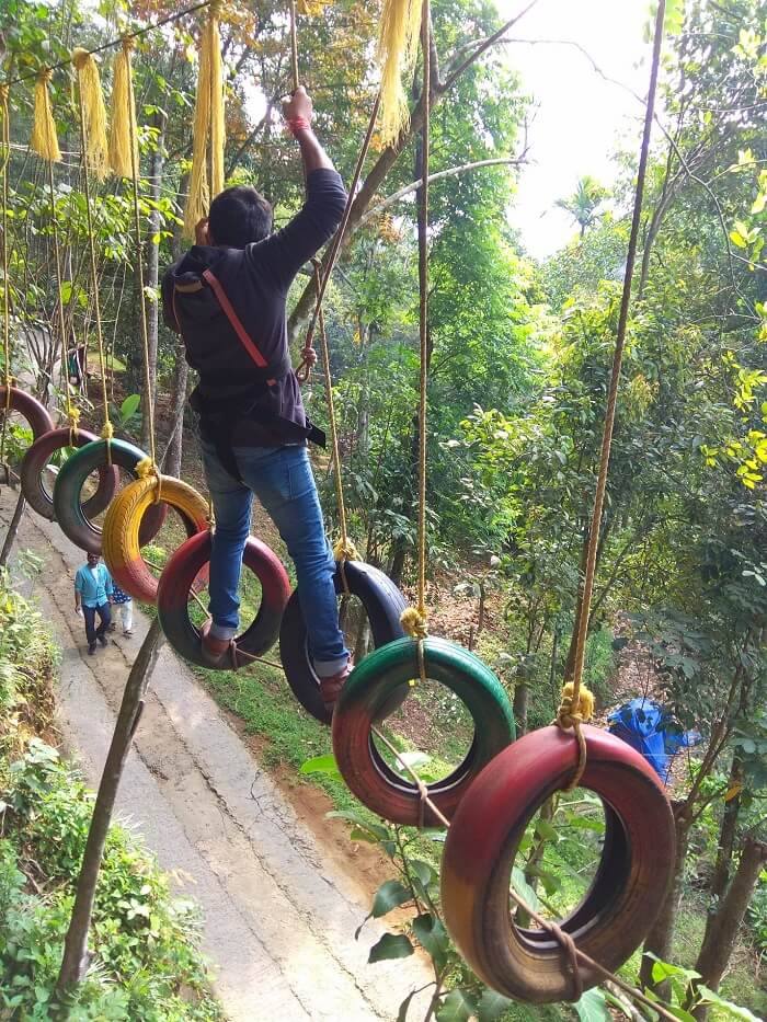 Traveler enjoys activities at Wonder Valley