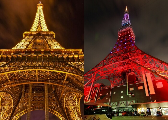 tokyo tower vs tour eiffel