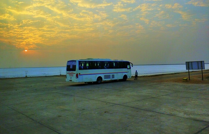 Bus at Rann of Kutch