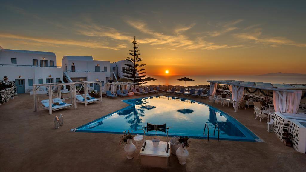 outdoor pool in hotel