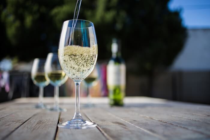 Wine in glass