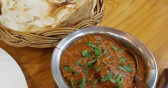 crown of india food on table