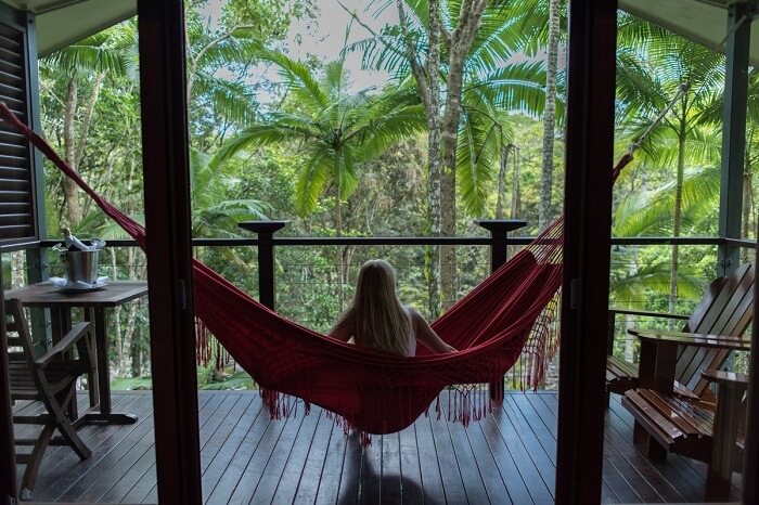 room in Silky Oaks Lodge australia