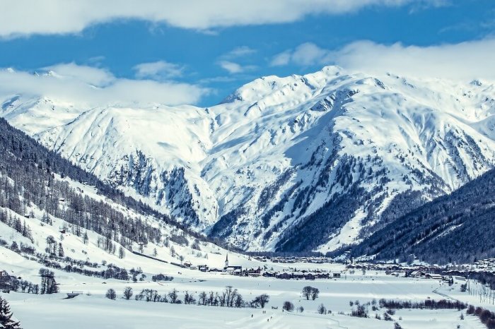A view of Switzerland during winter