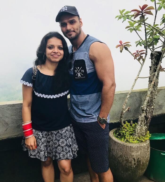 Couple near Mount Kintamani