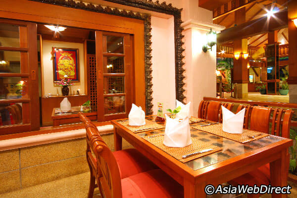interiors of an indian restaurant