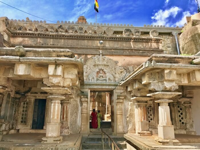 Bahubali shrine in shravanabelagola