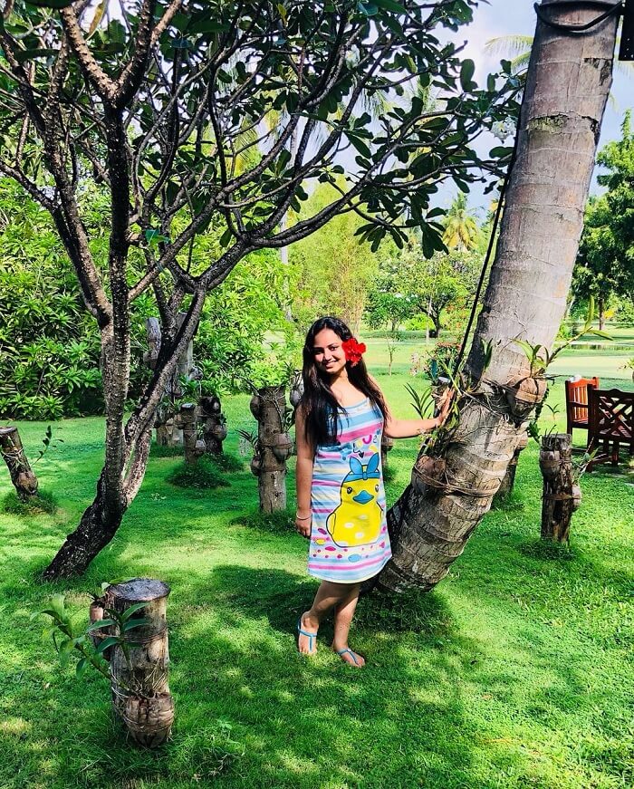garden in sun island resort