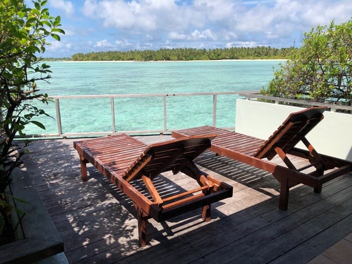 water villa at sun island resort