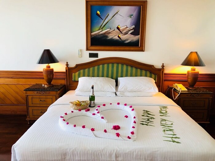 water villa at sun island resort