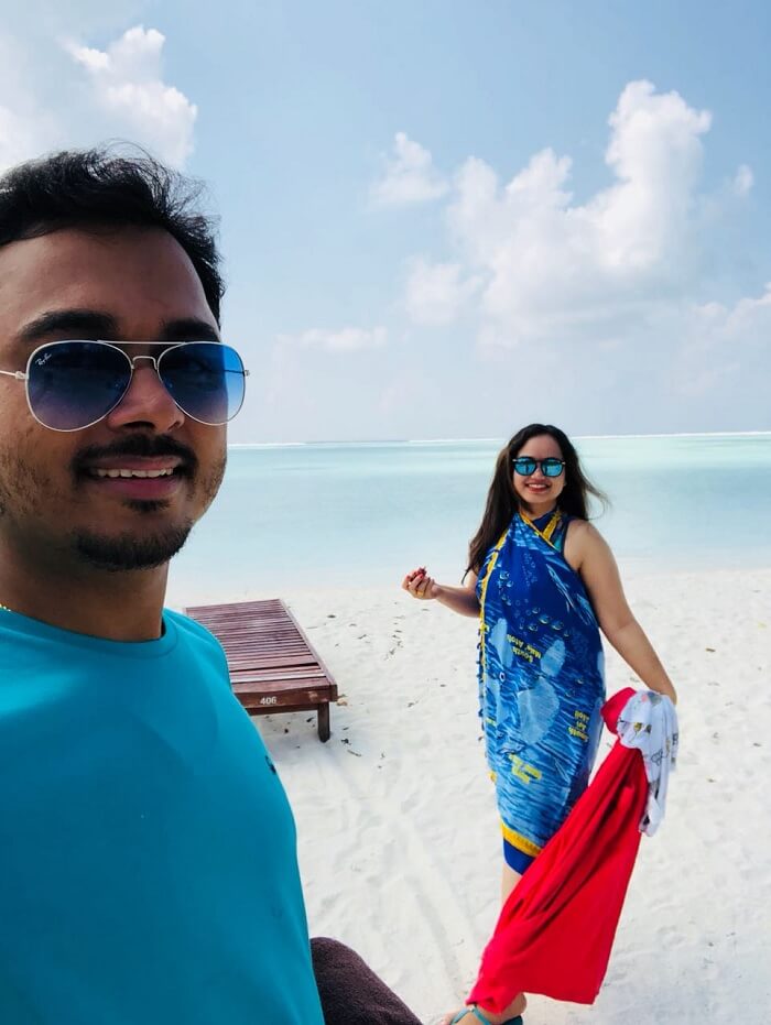 beach of sun island resort