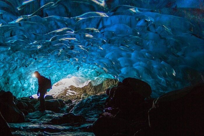 The crystal ice caves look like they’re from another world