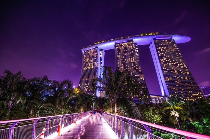 skyline of singapore