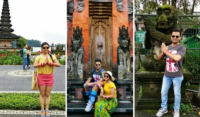 Couple on Bali honeymoon