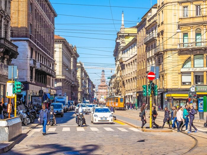 Via Torino in milan