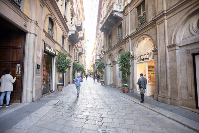 Via della Spiga in milan