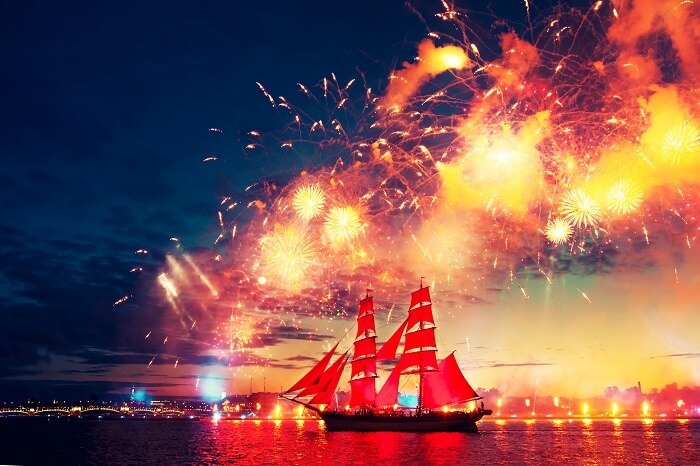 Scarlet Sails, White nights festival, Saint Petersburg