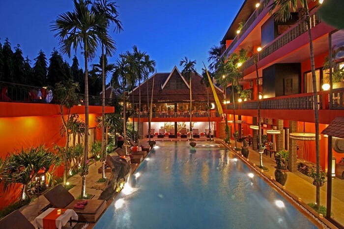 Panoramic view of the hotel