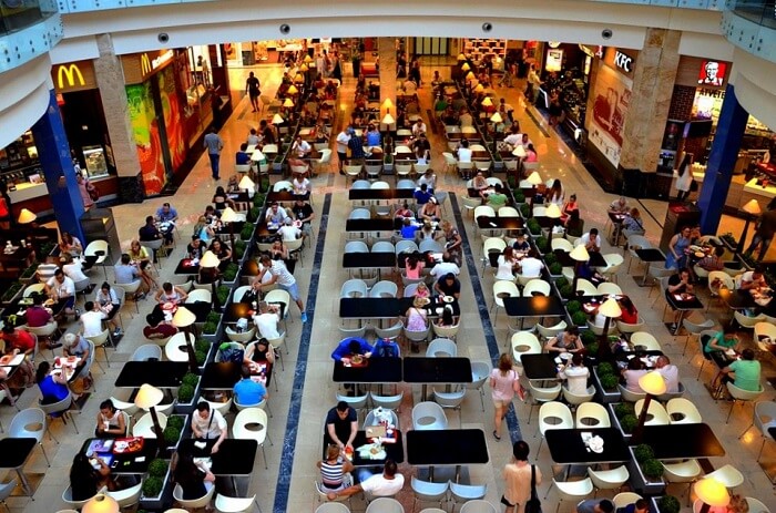 Shop and dine at the Central Market Hall in budapest Hungary