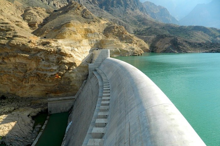 View of the dam