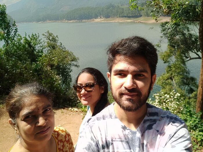 Family near photo point