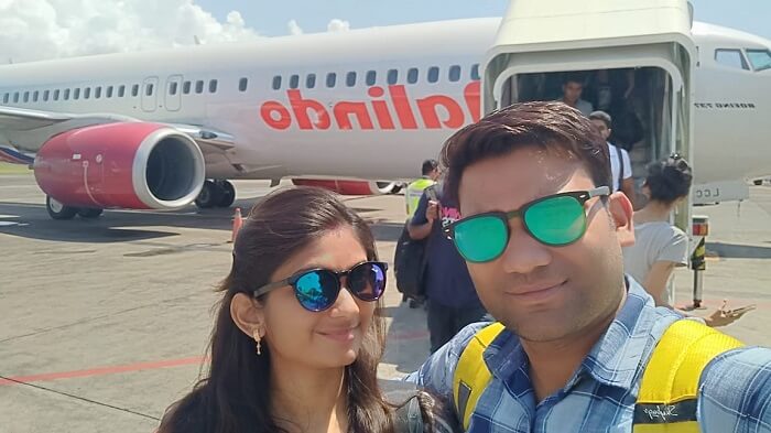 At the airport
