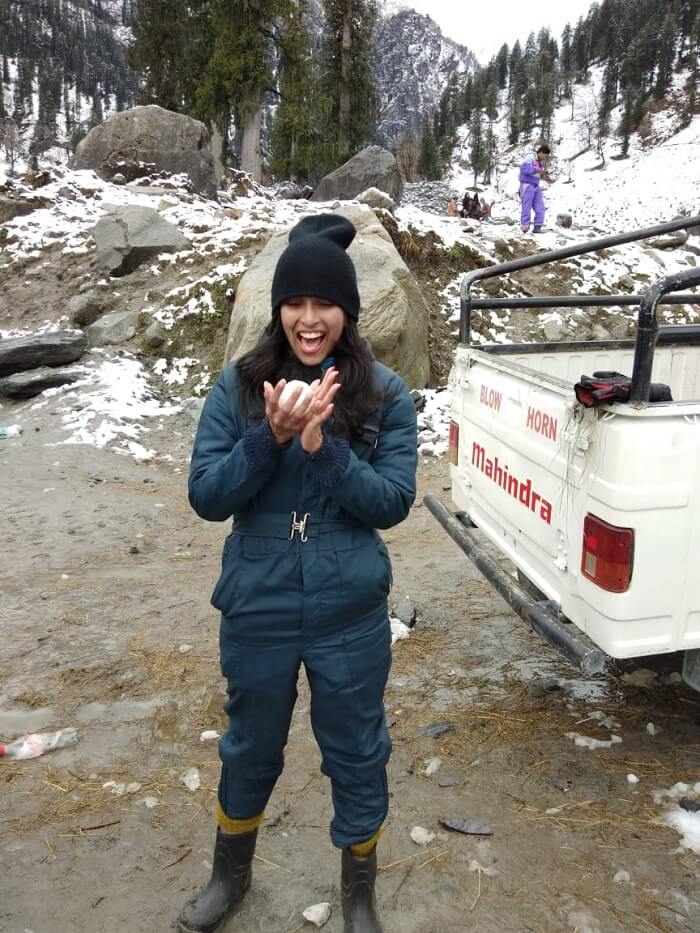 Playing in Solang Valley