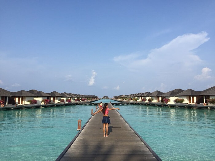 between the water villa