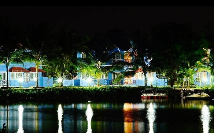 Kairali Heritage Resort at night
