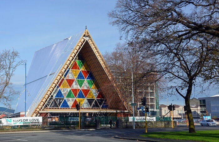 a colourful structure in Christchurch