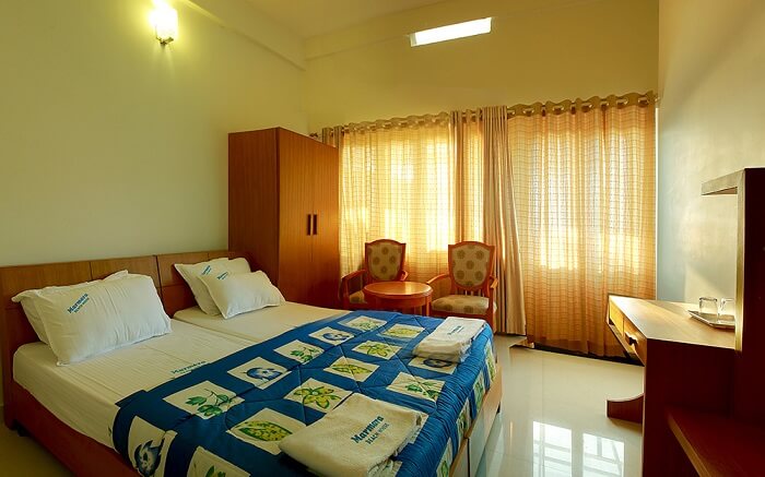 inside the room of Marmara Beach House in Kannur