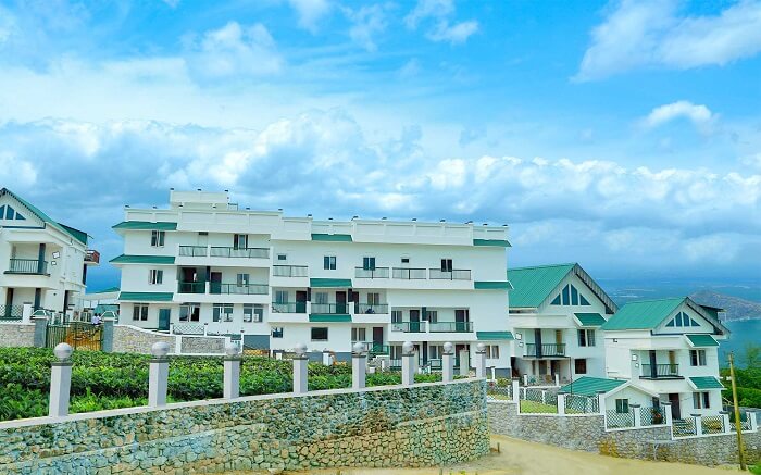 the beautiful Palette Hill View Resort under blue sky