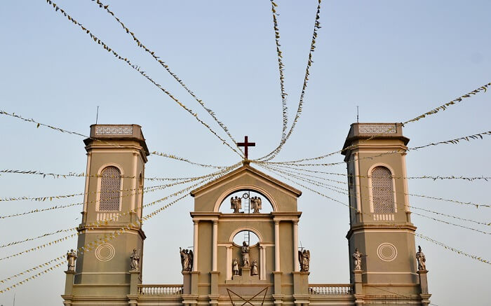 the upper part of Milagres Church