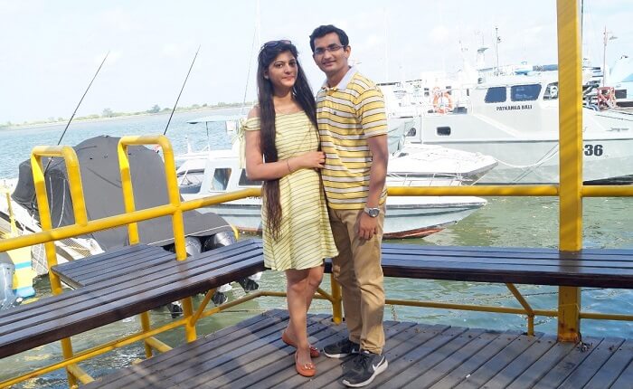 Couple on a cruise Bali