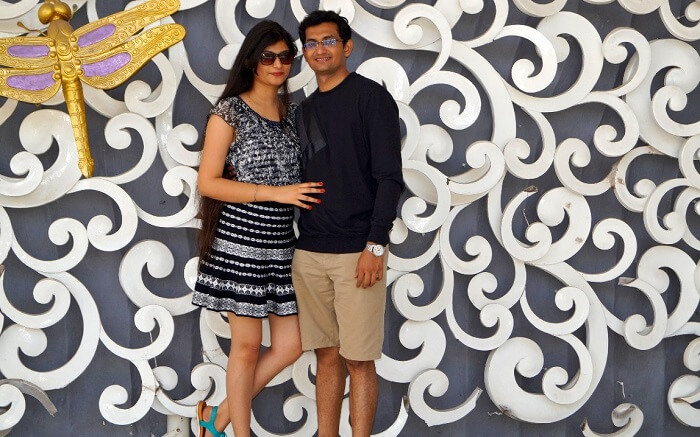 Honeymoon couple in Bali