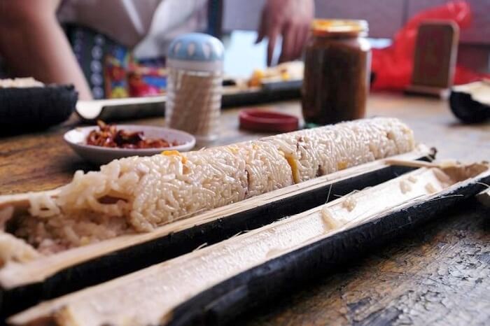 Bamboo Tube Rice