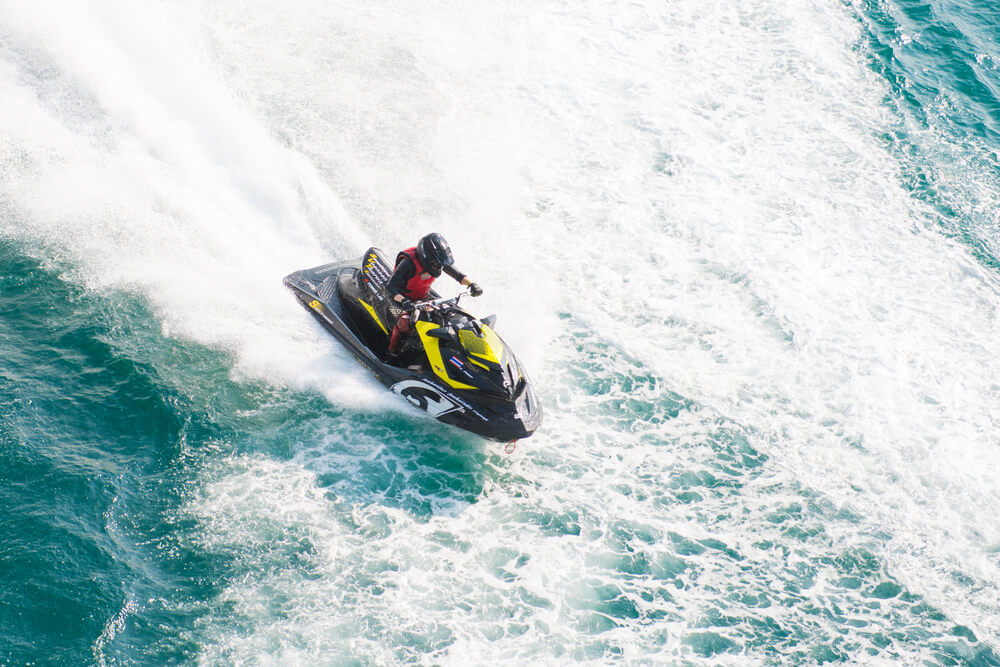 Jet skiing