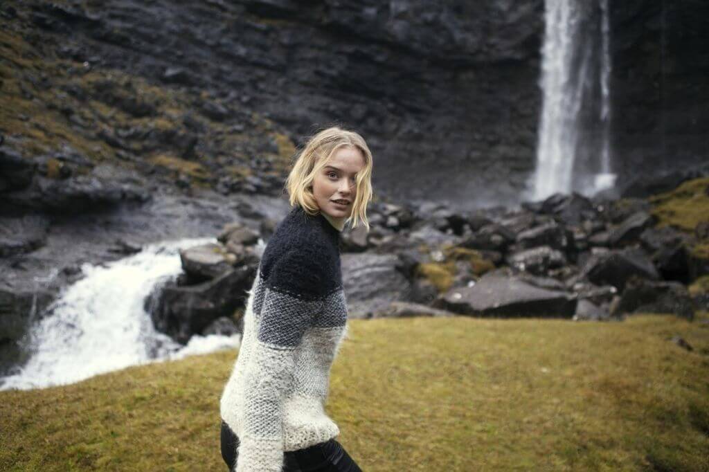 a woman in faroe islands