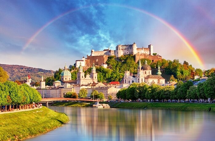 view of salzburg castle