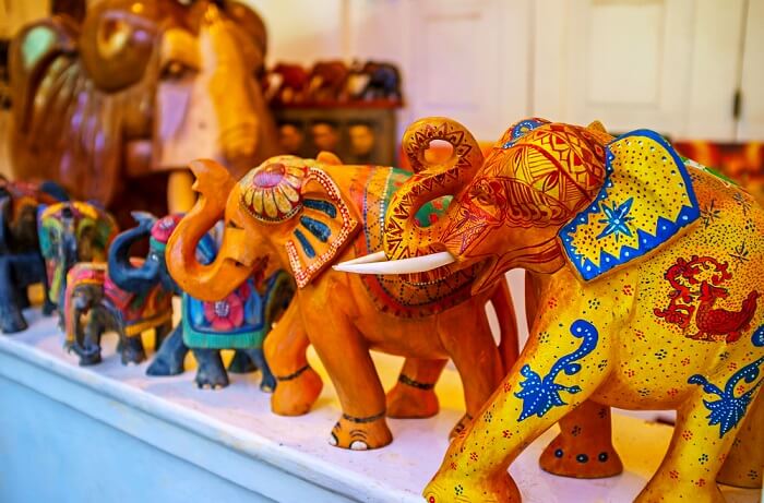 Colorful elephants